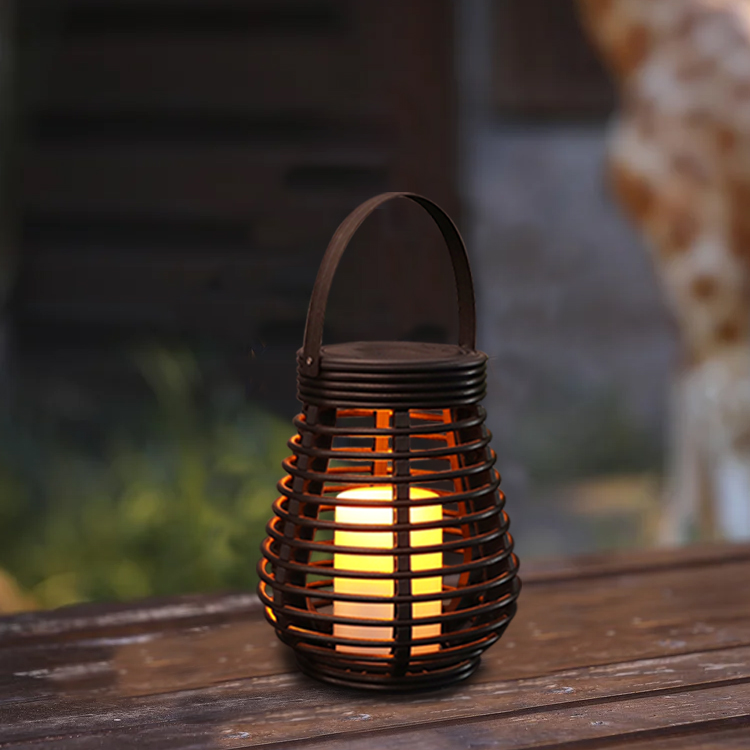 Medium Rattan Outdoor Lantern Hk Sl Hanko Lights