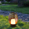 "VISTA" Metal Lantern with Solar LED Candle