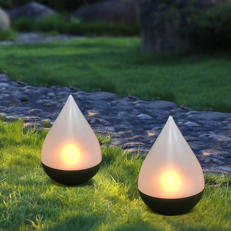 Solar Fameless-Fire Lantern With "Water-Drop" Shaped
