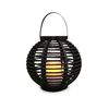 Battery Operated Round Rattan Basket with Battery LED Candle, Medium