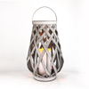"Baton" Solar Cross-Weaving Rattan Lantern, Meduim